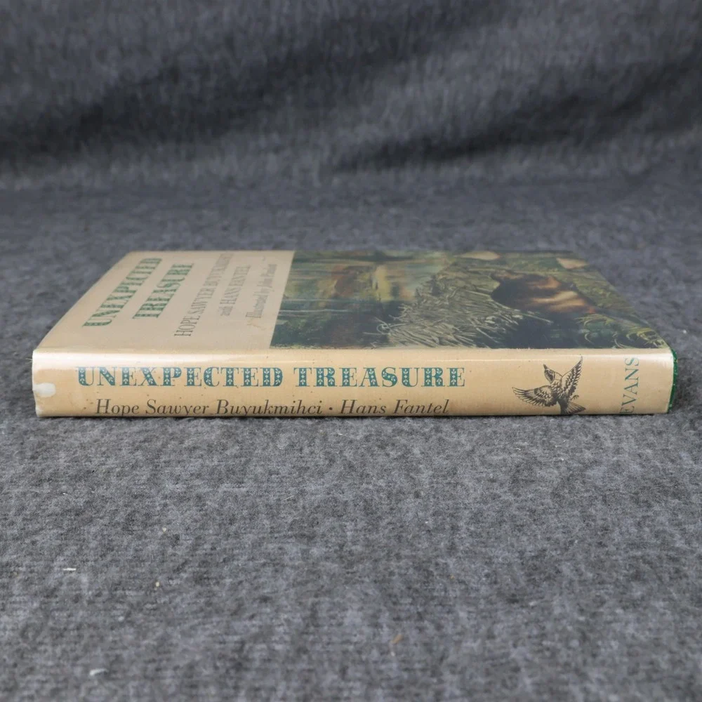 Vintage Unexpected Treasure Hope Sawyer Buyukmihci Green HC DJ 1st Ed 1968 USA